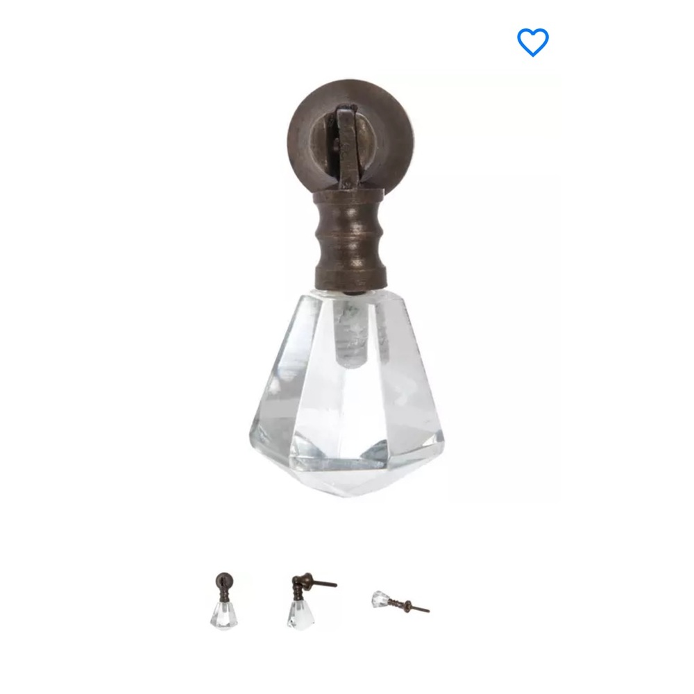 NWT Hobby Lobby Set of 2! teardrop glass knob